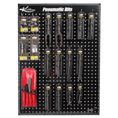 K TOOL INTL Pneumatic Bits Display Assortment (Display Board N KTI-0832